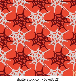 Stylized cobweb seamless pattern. Can be use for background, fabric, wrapping and others.