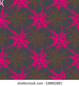 Stylized cobweb seamless pattern. Can be use for background, fabric, wrapping and others.