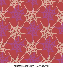 Stylized cobweb seamless pattern. Can be use for background, fabric, wrapping and others.