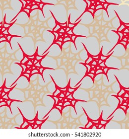 Stylized cobweb seamless pattern. Can be use for background, fabric, wrapping and others.