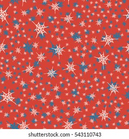 Stylized cobweb seamless pattern. Can be use for background, fabric, wrapping and others.