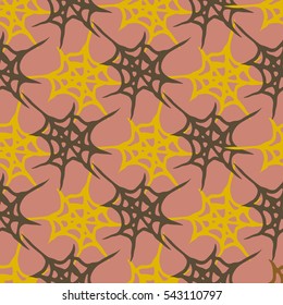 Stylized cobweb seamless pattern. Can be use for background, fabric, wrapping and others.