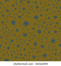 Stylized cobweb seamless pattern. Can be use for background, fabric, wrapping and others.