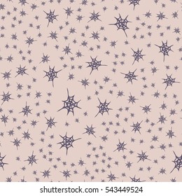 Stylized cobweb seamless pattern. Can be use for background, fabric, wrapping and others.