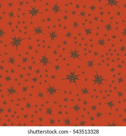 Stylized cobweb seamless pattern. Can be use for background, fabric, wrapping and others.