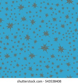 Stylized cobweb seamless pattern. Can be use for background, fabric, wrapping and others.