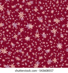 Stylized cobweb seamless pattern. Can be use for background, fabric, wrapping and others.