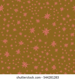 Stylized cobweb seamless pattern. Can be use for background, fabric, wrapping and others.