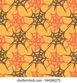 Stylized cobweb seamless pattern. Can be use for background, fabric, wrapping and others.