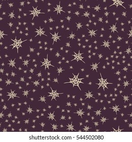 Stylized cobweb seamless pattern. Can be use for background, fabric, wrapping and others.