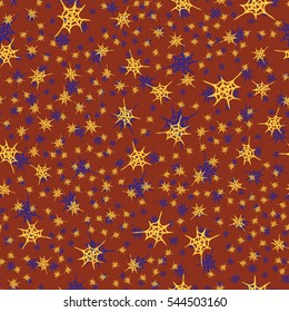 Stylized cobweb seamless pattern. Can be use for background, fabric, wrapping and others.