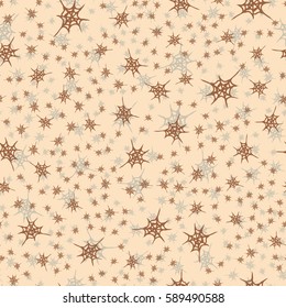 Stylized cobweb seamless pattern. Can be use for background, fabric, wrapping and others.