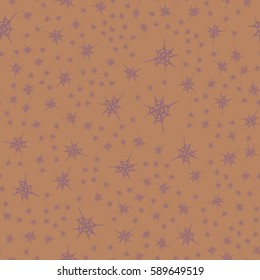 Stylized cobweb seamless pattern. Can be use for background, fabric, wrapping and others.