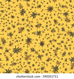 Stylized cobweb seamless pattern. Can be use for background, fabric, wrapping and others.