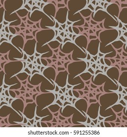 Stylized cobweb seamless pattern. Can be use for background, fabric, wrapping and others.