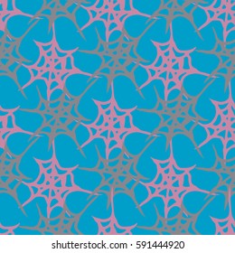 Stylized cobweb seamless pattern. Can be use for background, fabric, wrapping and others.