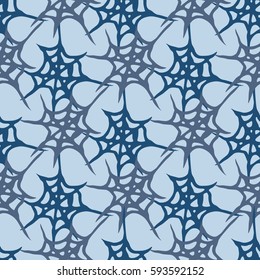 Stylized cobweb seamless pattern. Can be use for background, fabric, wrapping and others.