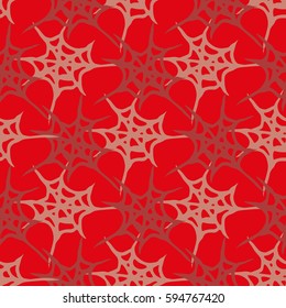 Stylized cobweb seamless pattern. Can be use for background, fabric, wrapping and others.