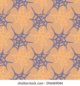 Stylized cobweb seamless pattern. Can be use for background, fabric, wrapping and others.