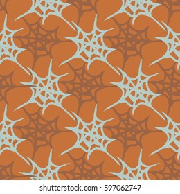 Stylized cobweb seamless pattern. Can be use for background, fabric, wrapping and others.
