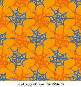 Stylized cobweb seamless pattern. Can be use for background, fabric, wrapping and others.