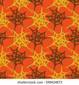 Stylized cobweb seamless pattern. Can be use for background, fabric, wrapping and others.