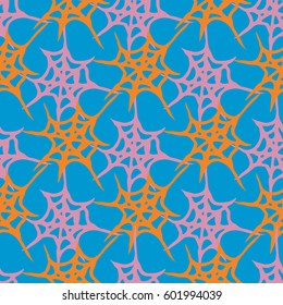 Stylized cobweb seamless pattern. Can be use for background, fabric, wrapping and others.