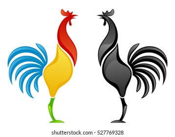 Stylized cock