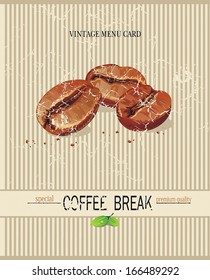 Stylized Coffee break. Vector illustration