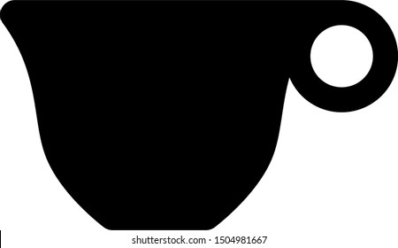 Stylized Coffee Cup. Vector Image.