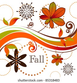 Stylized collage of fall season