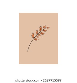 Stylized colorful leaves logo vector