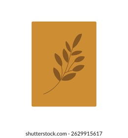 Stylized colorful leaves logo vector