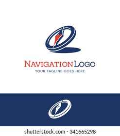 stylized compass logo concept for a business or website