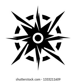 stylized compass or shuriken 