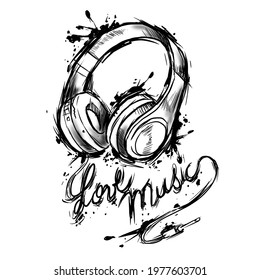 
Stylized concept art of a headset