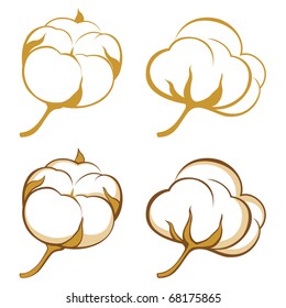 stylized cotton icons