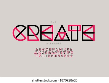 Vector de tipo de letra de creación con estilo