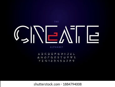 Vector de tipo de letra de creación con estilo