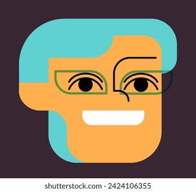 Retrato creativo estilizado del hombre