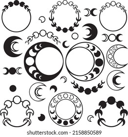 Stylized Crescent Moon Set Designs