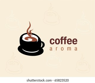 Stylized cup of coffee