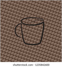 Stylized cup on background