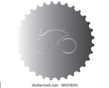  Stylized cyclist design vector illustration image