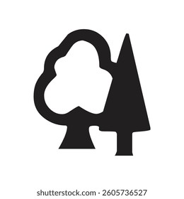 Stylized decorative element, black and white graphic