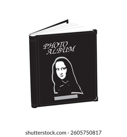Stylized decorative elements, black and white graphic People viewing art, black and white sketch, simple design