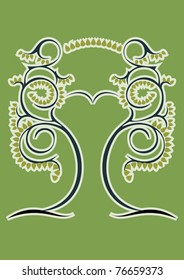 Stylized decorative image of a big tree