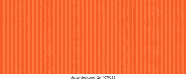 Stylized design featuring vertical orange stripes with a textured effect. Ideal for decorative backgrounds, branding, fashion prints, and contemporary digital artwork. Vector illustration