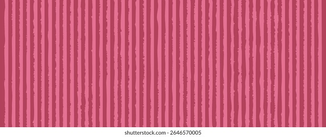 Stylized design featuring vertical pink stripes with a textured effect. Ideal for decorative backgrounds, branding, fashion prints, and contemporary digital artwork. Vector illustration