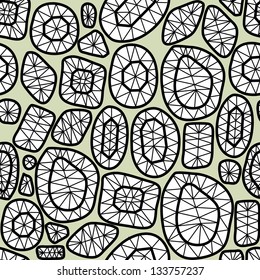 Stylized diamonds or rhinestones. Geometrical seamless pattern. Vector illustration eps 8.